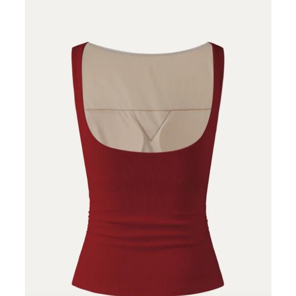 Brand New OGL Eco-SkinKiss®2.0 Square Neck Ruched Brami Sleeveless Tank Top S - Picture 2 of 7